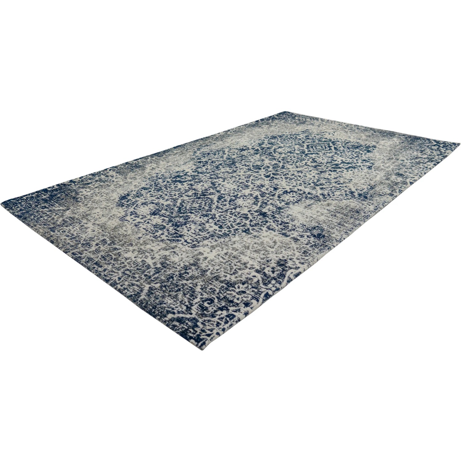 Kayoom Teppich River 140 Blau-Grau 120 cm x 170 cm kaufen bei OBI