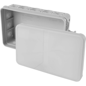 Spelsberg Abzweigdose i 16-L, IP55, 130x85x37mm, mit geöffnetem Deckel.