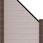 GroJa Steckzaun Solid, abgeschrägt, 90x180/90 cm, Bi-Color Sand. Sichtschutzzaun für den Garten.