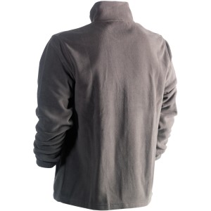 Graue Herock Fleece-Jacke Darius in XXL für Arbeitskleidung mit elastischen Bündchen.