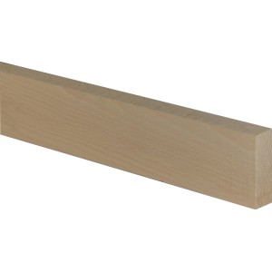 Rohe Flachleiste aus Buche, 20x60x950 mm, ideal für Bastelarbeiten und Innenausbau.