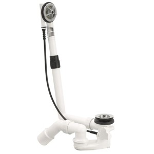 Bette Ab- und Überlaufgarnitur, 725 mm, in Weiß für Badewannen. Ablaufgarnitur im Detail.