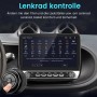 Junsun 10 Zoll Autoradio im Smart Fortwo, mit Touchscreen und Lenkradsteuerung für Medien.
