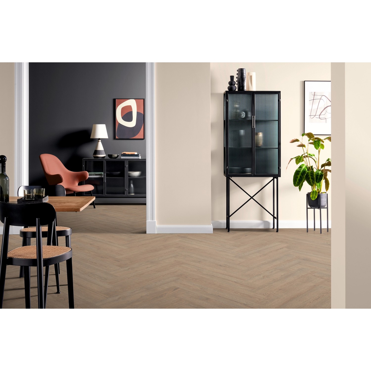 Egger NatureSense Herringbone Laminat 8 mm Braun_5