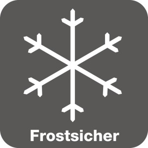 Symbol: Frostsicher für EHL Rasenkantenstein Anthrazit.