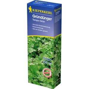 Kiepenkerl Gründünger Tempo-Grün-Mischung 500g Packung mit grünen Pflanzen.