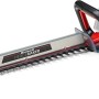 Einhell Akku-Heckenschere Arcurra 18/55, rot/schwarz, mit Schnittgutsammler und Messerschutz.