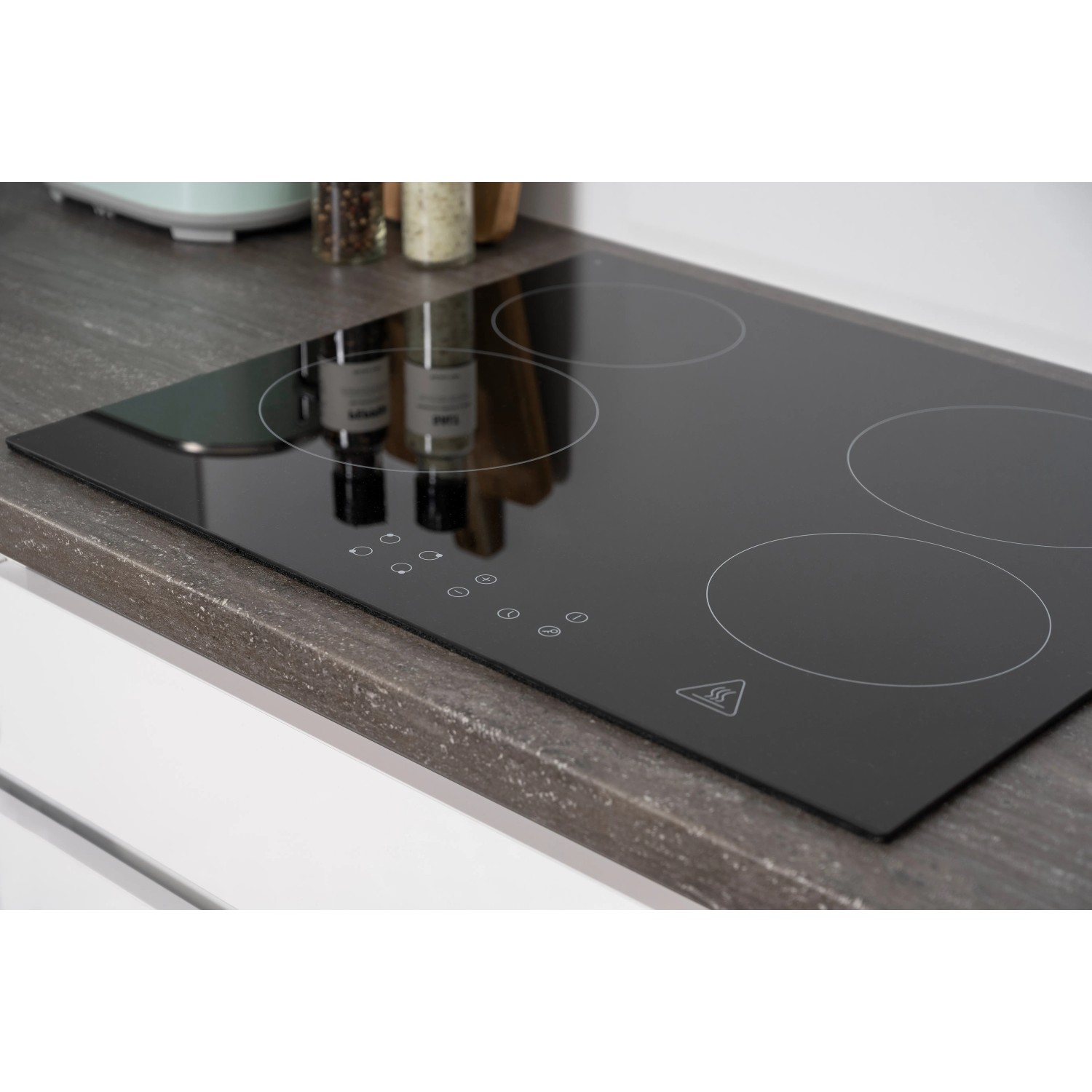 Respekta Glaskeramikkochfeld der Küchenzeile GLRP320HWWM, 4 Kochzonen, Touch Control.
