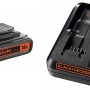 Black+Decker Starterkit: Schnell-Ladegerät und 18V Akku für Elektrowerkzeuge.