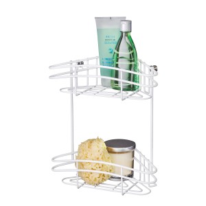 Wenko Eckregal Classic Plus 2 Etagen Weiß