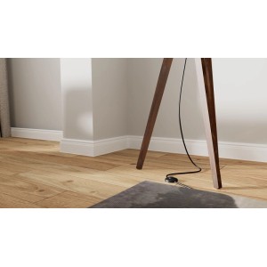 FN Neuhofer Kernsockelleiste FN Swing-X080 Weiß 8 cm x 240 cm
