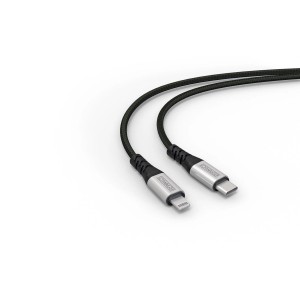 Schwaiger USB-Kabel: Type C auf Lightning, 1,2m, schwarz, robustes Ladekabel für Computer & Multimedia.