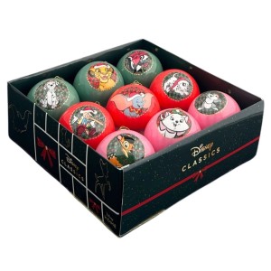Disney Weihnachtskugel-Set Classics Gestreift 9-teilig Ø 8,3 cm