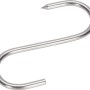 Fleischerhaken aus Edelstahl, 100 mm, S-Form, zum Aufhängen von z.B. Fleisch.