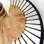 Minka Spindeltreppe Spiral Effect, Buche, schwarz, Ø 120cm. Detailaufnahme der Holzstufen und des schwarzen Geländers.