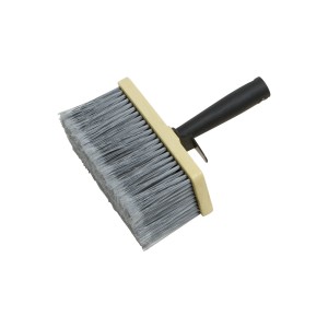 LUX Tiefgrundbürste, 17,5x7,5 cm, mit silbergrauen Borsten für lösemittelhaltige Grundierungen.