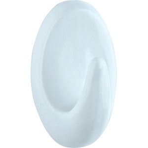 Wenko Liliput Haken, 3er Set, weiße Wandhaken im Oval-Design für Bad und Küche.