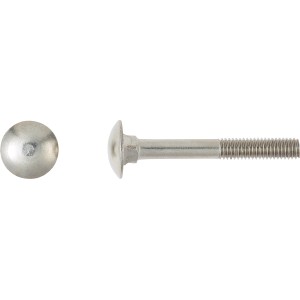 LUX Schlossschraube M5 x 40 mm Edelstahl Teilgewinde 50 Stück