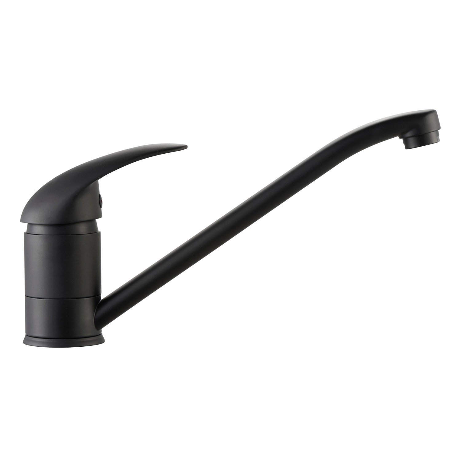 baliv Niederdruck Küchenarmatur KI-1520 N, Schwarz Matt, Einhebelmischer für Boiler/Untertischgeräte.