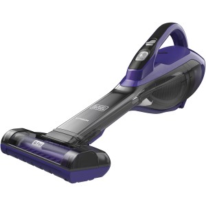 Black+Decker Akku-Handstaubsauger DVA325JP7 mit Tierhaarbürste, lila/schwarz.