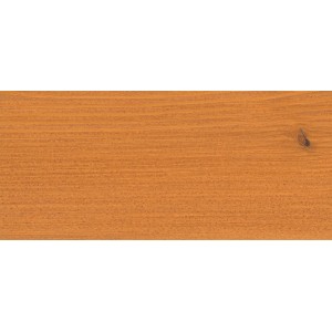 Holzoberfläche behandelt mit Osmo Holzöl Spezial Lärche, Farbton Lärche.