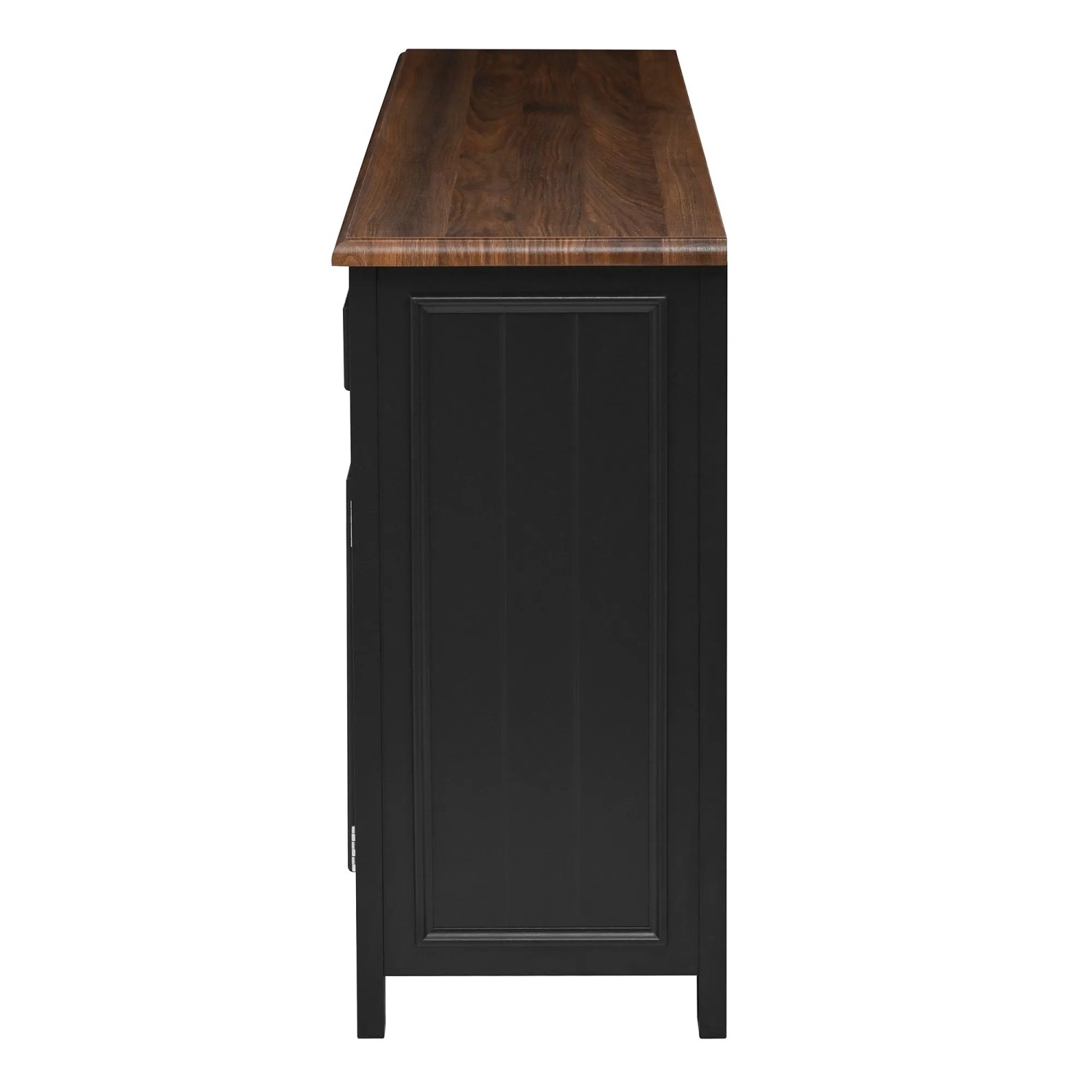 okwish Sideboard mit Stauraum Wohnzimmer 160x35x76cm Schwarz_10