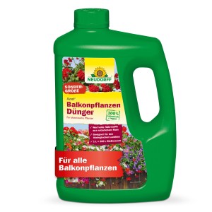 Neudorff BioTrissol Balkonpflanzen Dünger 2 l für üppige Blüten auf Balkon und Terrasse.