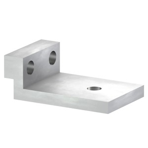 Blendenhalter für Ecofix 45 mm x 23 mm zur seitlichen Verblendung von Terrassendielen.