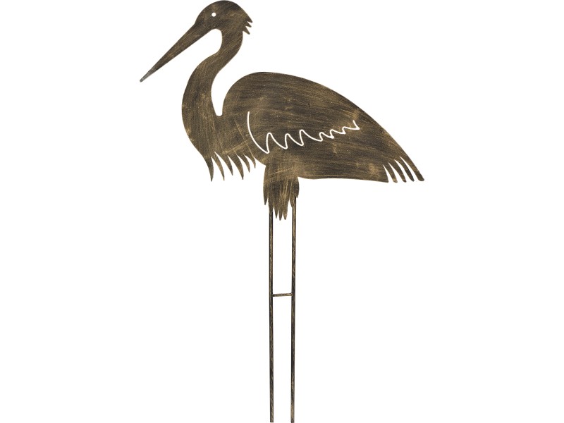 Gartenstecker Storch 90 cm Gold kaufen bei OBI