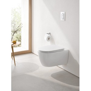 Grohe Wand-WC Essence, spülrandlos, alpinweiß mit PureGuard Beschichtung.