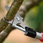 Bosch Akku-Baumschere Advanced Prune 18V-45 schneidet Ast. Gartenschere mit Akku, Ladegerät und Verlängerung.