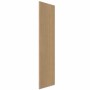 Akustikpaneel Eiche Natur, Wandpaneel mit Holzstreifen auf schwarzem Filz, 240 cm hoch.