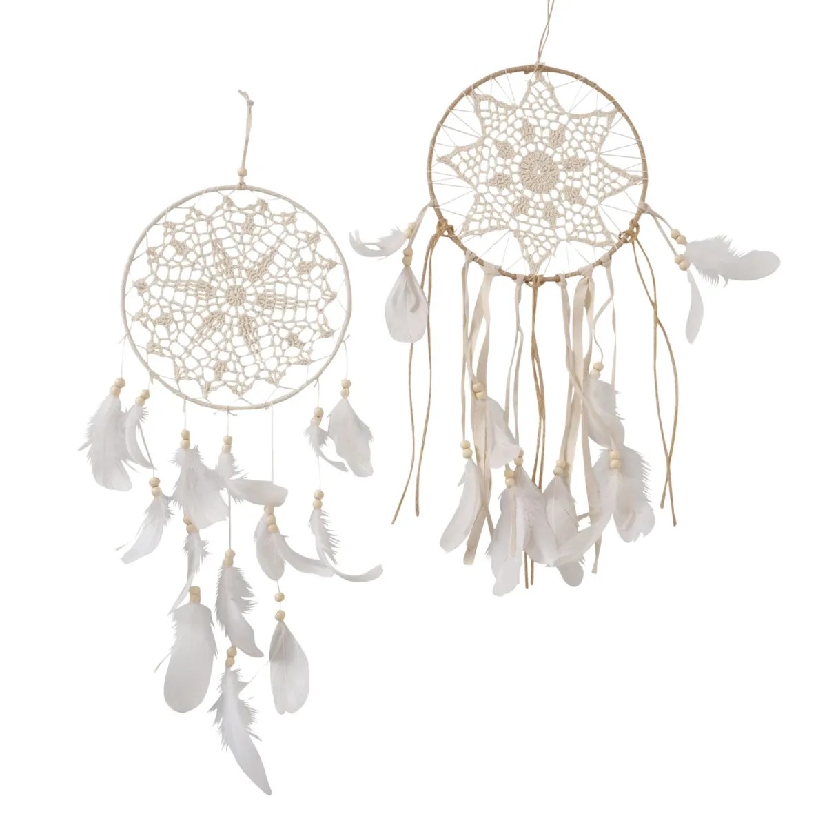 Traumfänger Indianer Dreamcatcher Wildleder Rot 9cm Ring, Wildledertraumfänger
