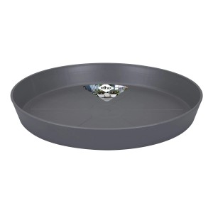 Elho Untersetzer Loft Urban, Ø 41cm, anthrazit, für Blumentöpfe, schützt vor Staunässe und Flecken.