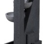 Dobar Design Gartenbrunnen XL Kaskade mit 4 Wasserschalen und LED-Beleuchtung.