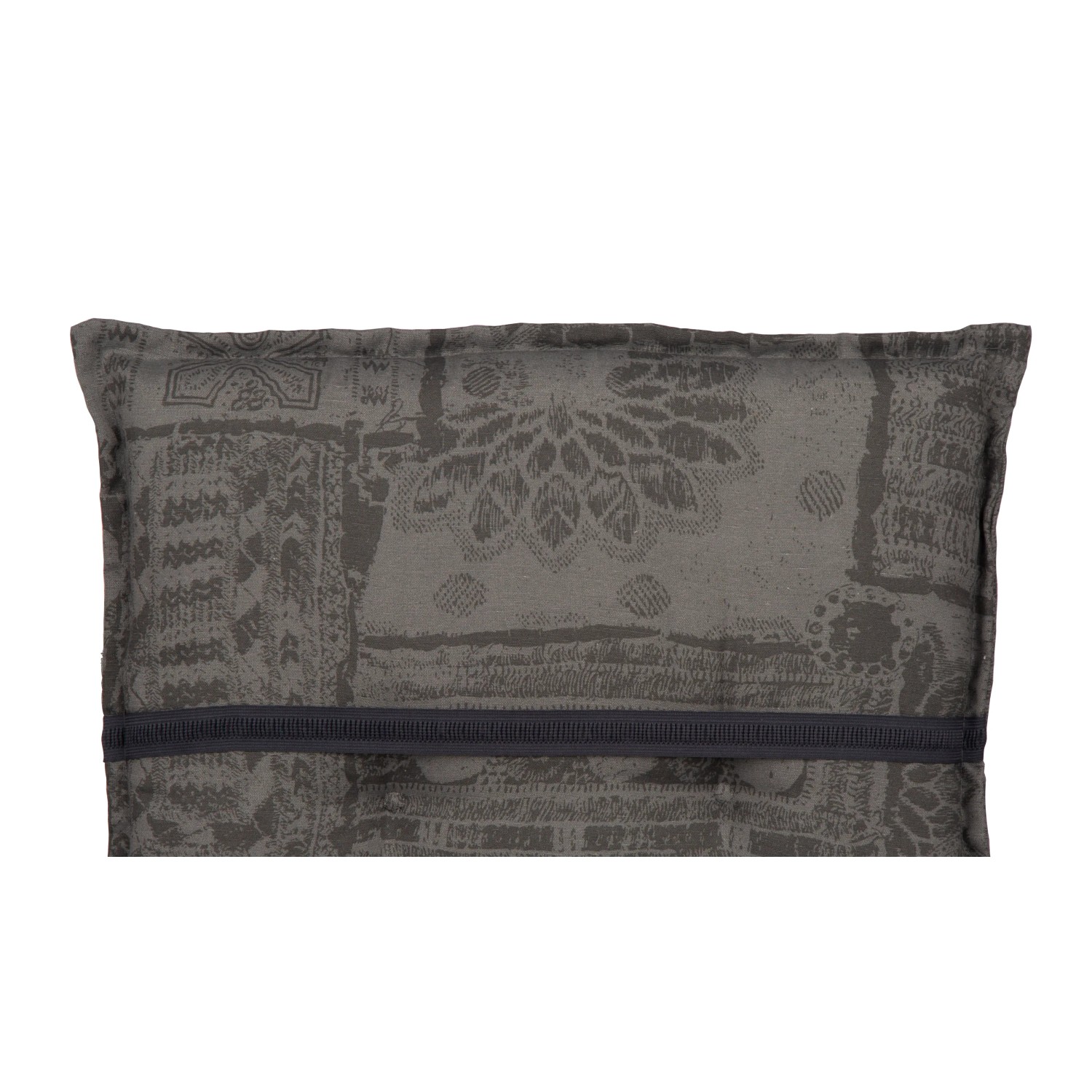 Beo Sitzauflage Boa Vista, 4er-Set, braun, für Niedriglehner Gartenstühle mit Ornament-Muster.