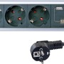 Schwaiger® 4-fach Steckdosenleiste mit USB und Tischbefestigung für Computer & Multimedia.