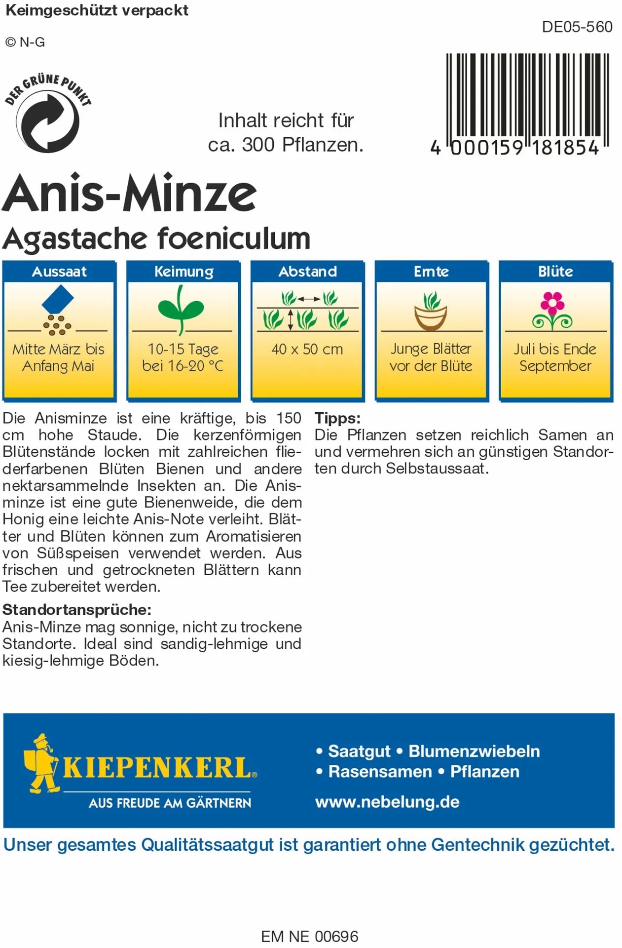 Kiepenkerl Majoran Mehrjährig Aromata - Winterhartes Würzkraut Für Garten & Küche