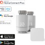 Hama Heizkörperthermostat Starter-Set mit 2 Thermostaten und Zentrale für Smart Home Heizungssteuerung.