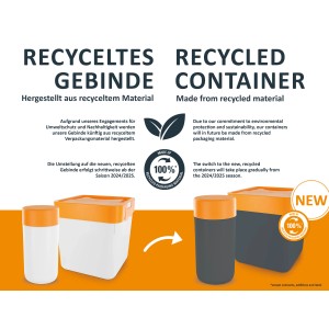 Steinbach PH-Stabilisator Verpackung aus recyceltem Material, Umstellung ab 2024/2025.