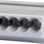 Graue 5-polige Steckklemme für Drähte Ø 0,75-1,5 mm, 50er-Pack.