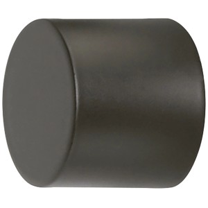 Mydeco Gardinenstangen-Endstück Cap, schwarz, Ø 2 cm.