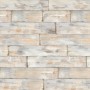 Komar Vlies Fototapete Shabby Chic, 300x250 cm, Holzoptik in Weiß und Beige.
