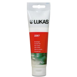 Lukas Acrylmalmittel Kristallgel in Tube, transparent für Struktur-Effekte beim Basteln.