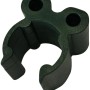 Grüne Peacock Kupplung für 16 mm Stahlblechstab, Rankhilfe für den Garten.