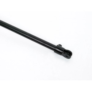 Gelenkstück Teil A, schwarz matt, für 2,7 cm Stahlrohr, zum Möbel selber bauen.