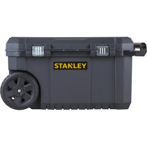 Stanley Montagebox Essential Mobile, 50L Werkzeugkoffer mit Rädern und Teleskopgriff.