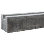 Betongrauer Anfangspfosten (210 cm) für einseitigen Betonzaun. Stabiler Sichtschutz.