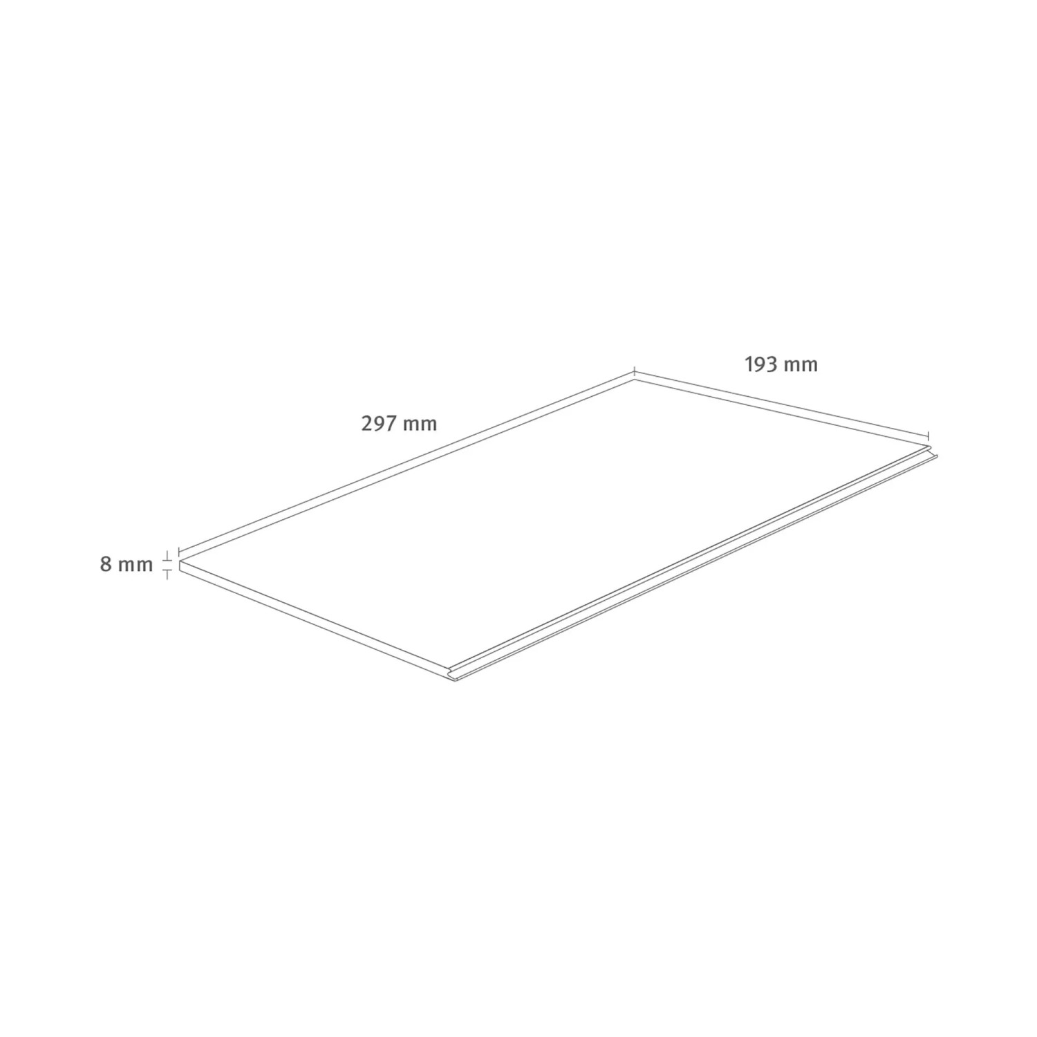 Egger Laminatmuster NatureSense EL1055 Bardolino Eiche, 297x193 mm, zur Ansicht und Vergleich.