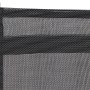 Detailaufnahme: Anthrazitfarbener Siena Garden Stapelsessel Tesoro mit Ranotex-Gewebe.